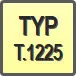 Piktogram - Typ: T.1225